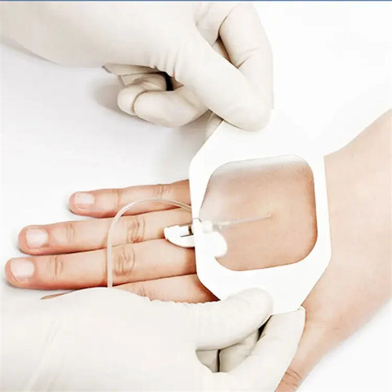 Transparent Indwelling Needle Patch Medical Grade PU Film Waterproof Dressing