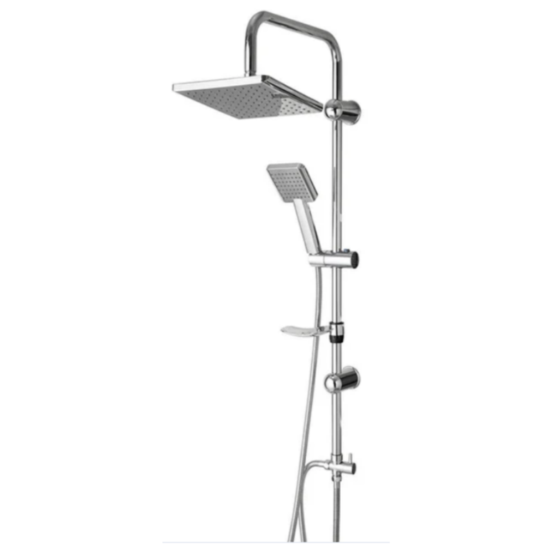 Bathbon Luxury Rain Shower Kit Pancuran Tangan Tinggi Disesuaikan Chrome Look Grosir Langsung Pabrik