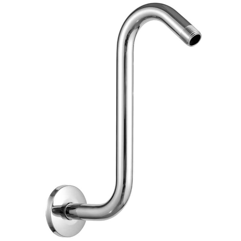 Long Metal Shower Arms Factory Direct | Chrome Plated (No Rusting, Durable, Easy Install for Hotels)
