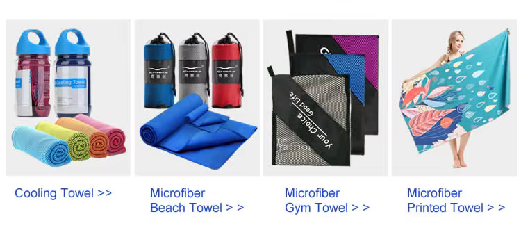 quick-dry custom logo sport towel microfiber gym towel with zipper pocket