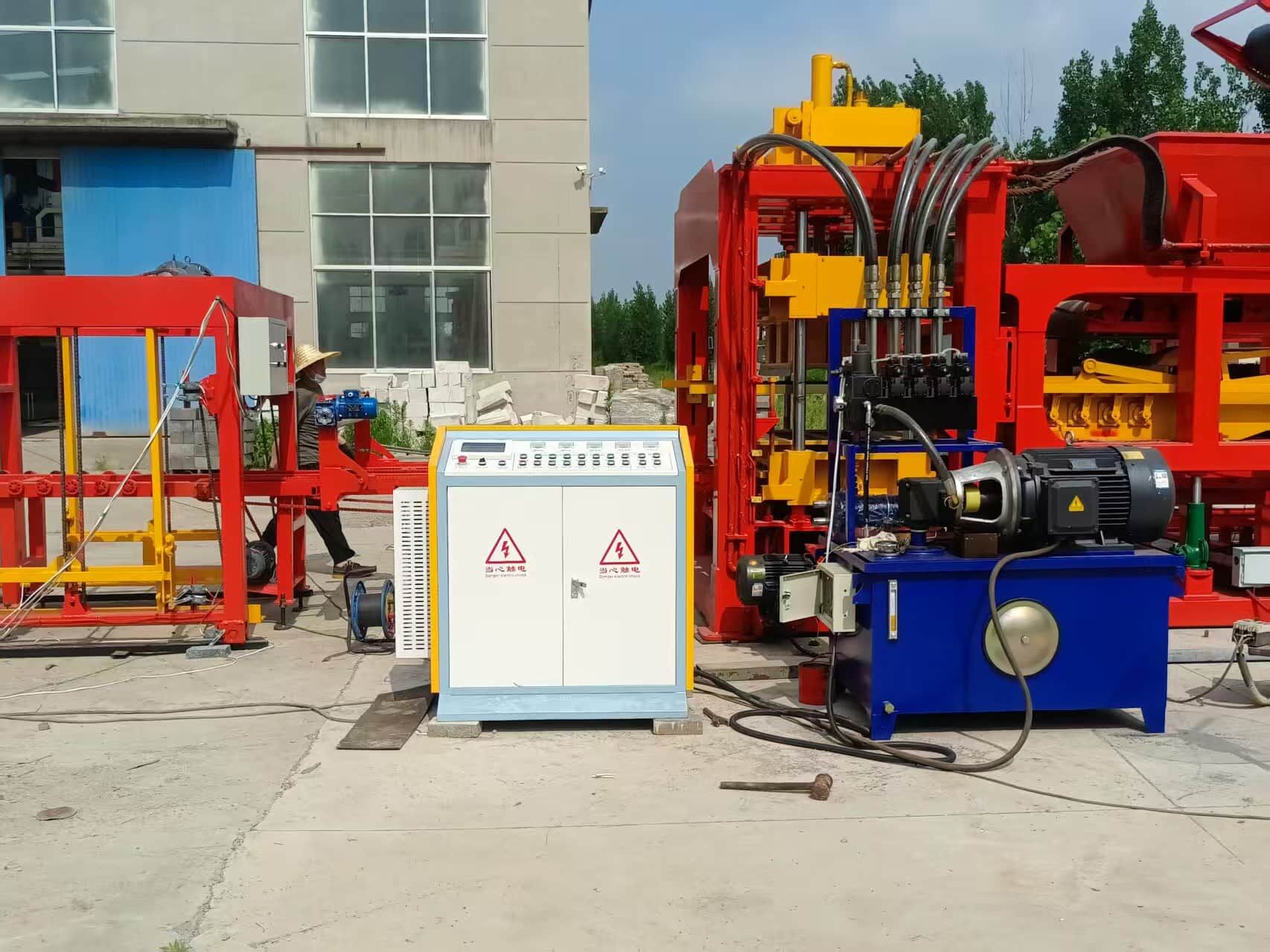 QT12-15 Industrial Hydraulic Brick Machine: 21MPa, PLC-Controlled, +40% ...