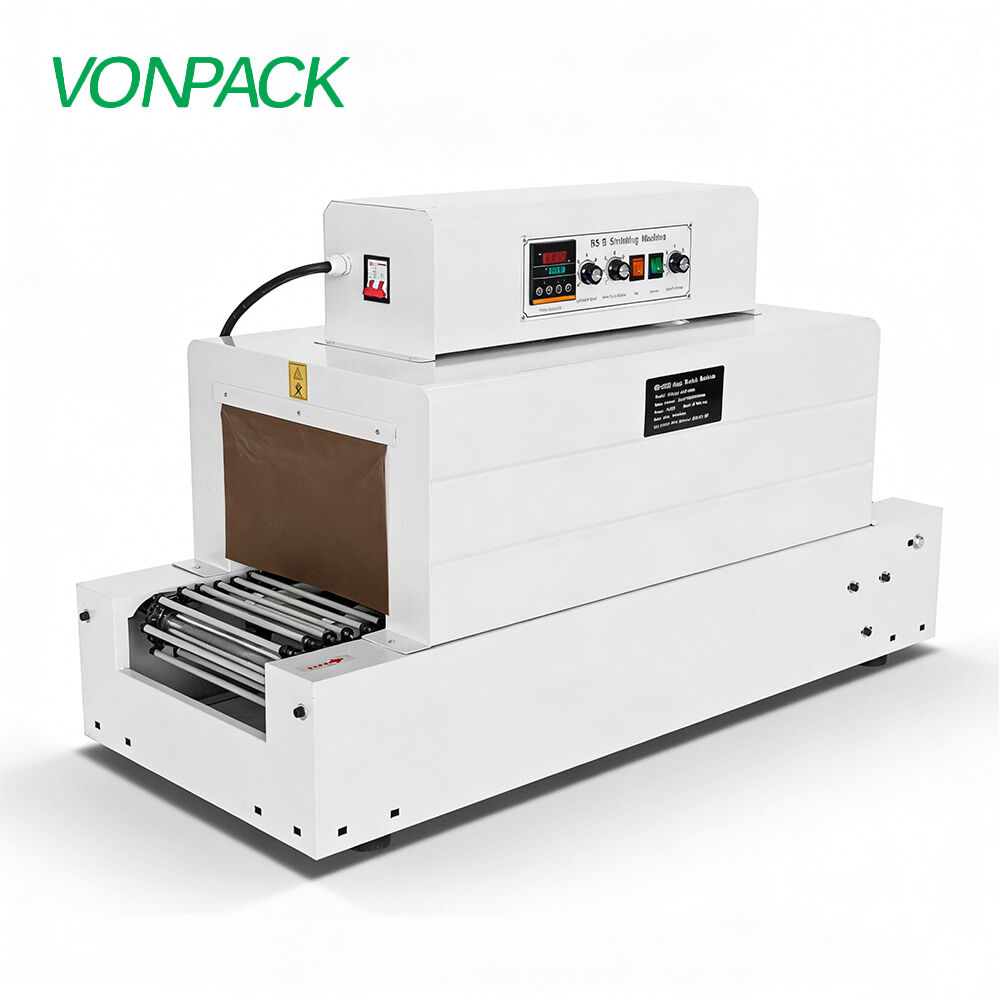 Roller 3020 Automatic Desktop Small Plastic PVC/POF/PP Heat Shrink Tunnel Sleeve Film Wrapping Packaging Machine