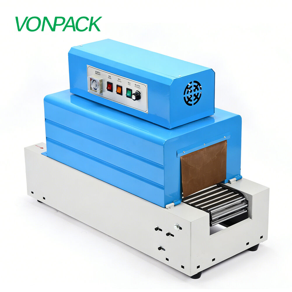 Chain 2015 Heat Shrink Wrap Machine Mini Pallet Packer Plastic Film Wrapping Machine Bottle Book Packaging Machine for Factory