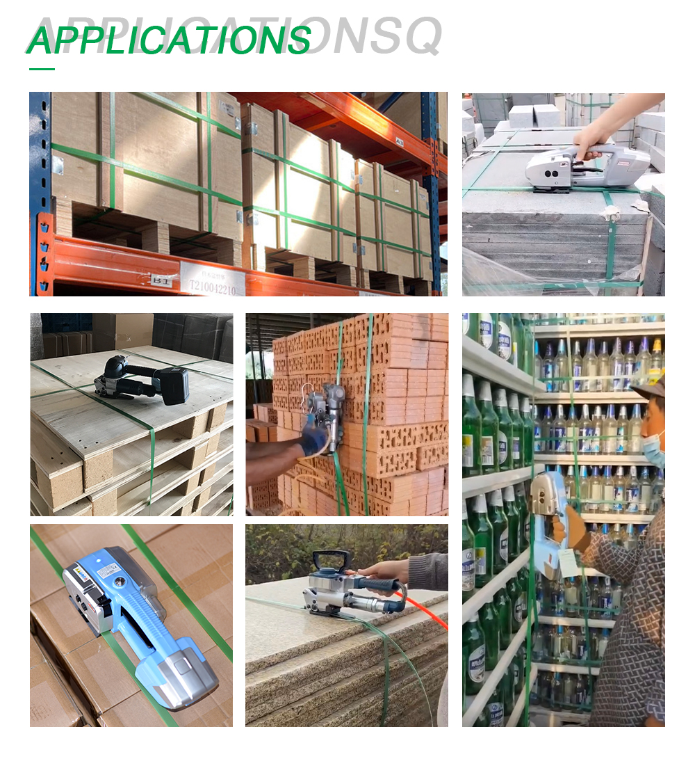 Which electric strapping machine is lightweight and suitable for on-site use?