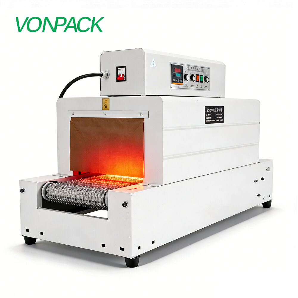 Mesh 3020 Single Heat Wrapping Machine Wrap Shrinking Tunnel Machine Cheap Plastic Commercial Farm Bottle Packing Machine