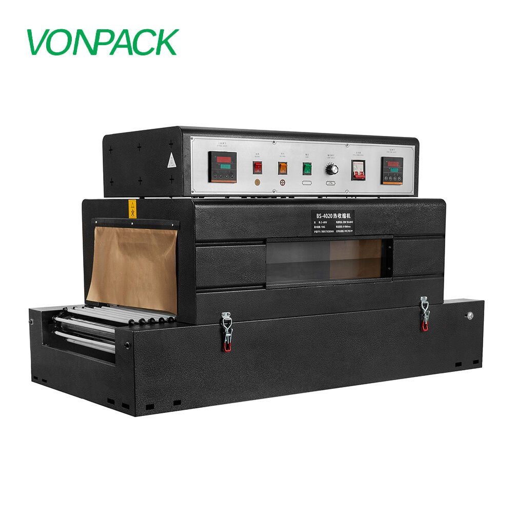 Roller 4020 Horizontal Tunnel Wrapping Machine Double Heating Shrink Machine Book Factory Packer for Logistics Case Packaging