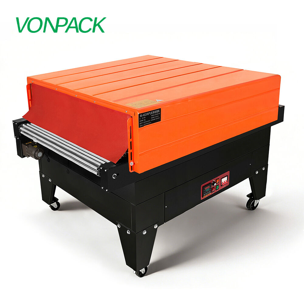 Jet Roller 8525 Vertical Shrink Wrapping Machine Heat Shrinking Machine Automatic Pouch Packing Machine for Factory Farm Food