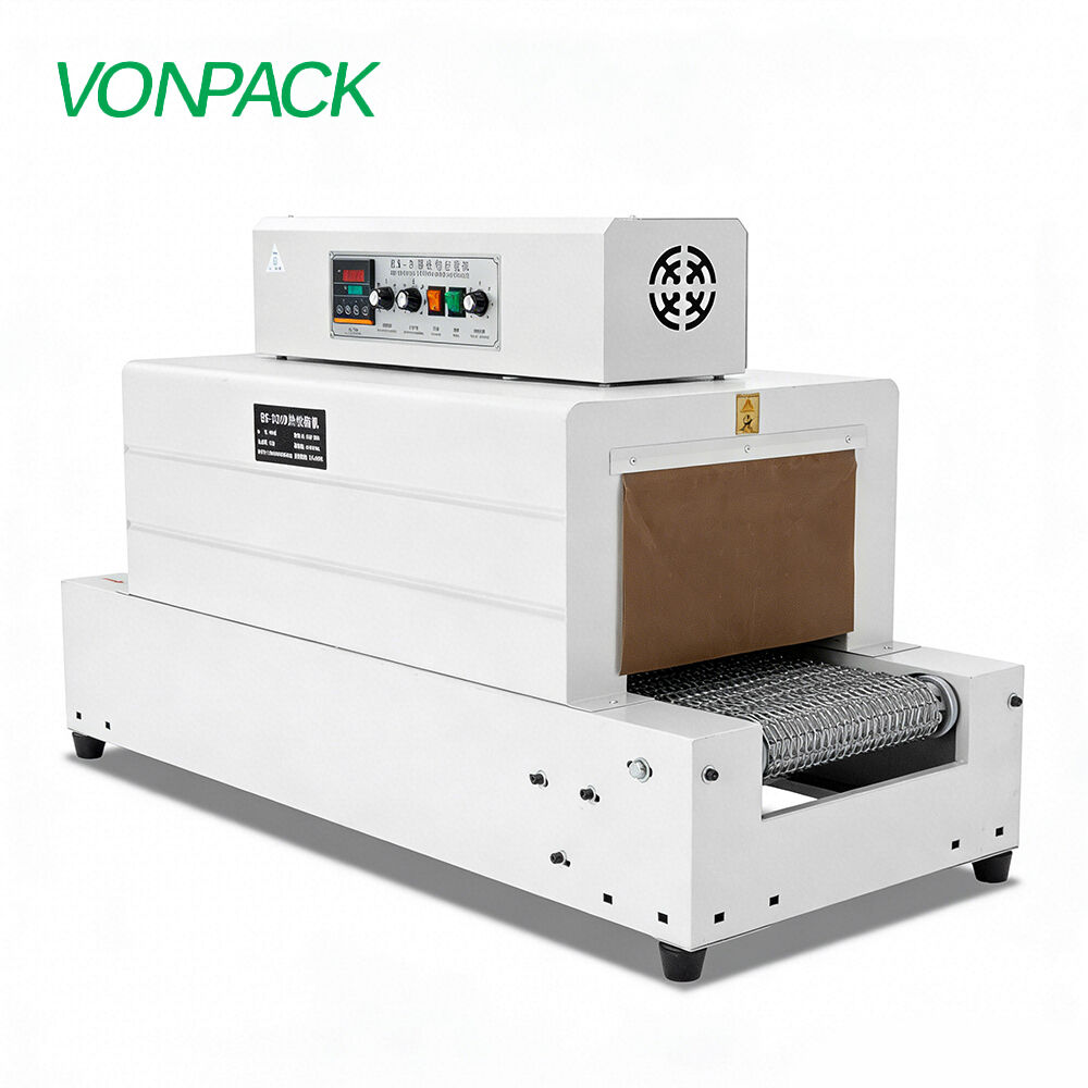 Iron Mesh 3020 Semi Automatic Manual Box Bottle PP Plastic Film Tunnel Packaging Heat Mini  Shrink Wrap Machine