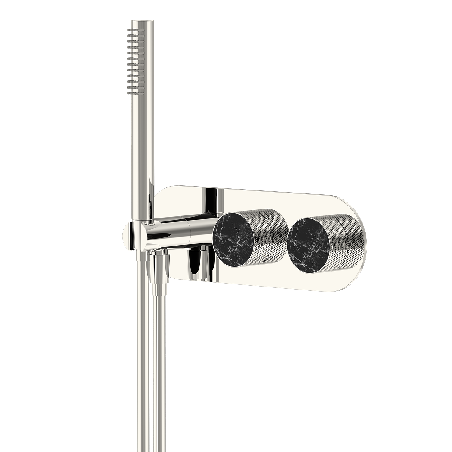 74 Series Fashion Trending Shower Black Marble Faucet Set System