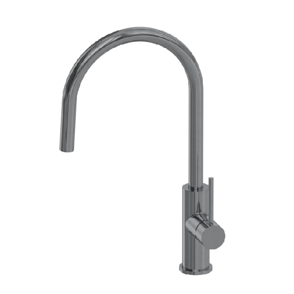 Grifo flexible para fregadero de cocina con grúa de cuello de cisne, fabricado en latón DZR bajo en plomo