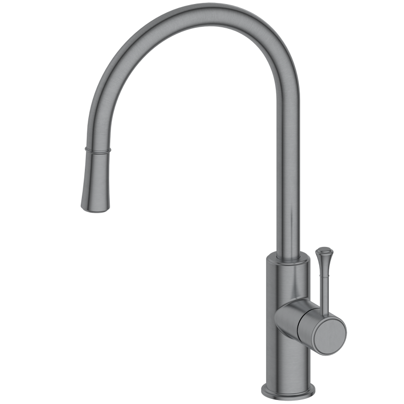 87 Series Pull-Down Kitchen Faucet Single Handle Brass Tap