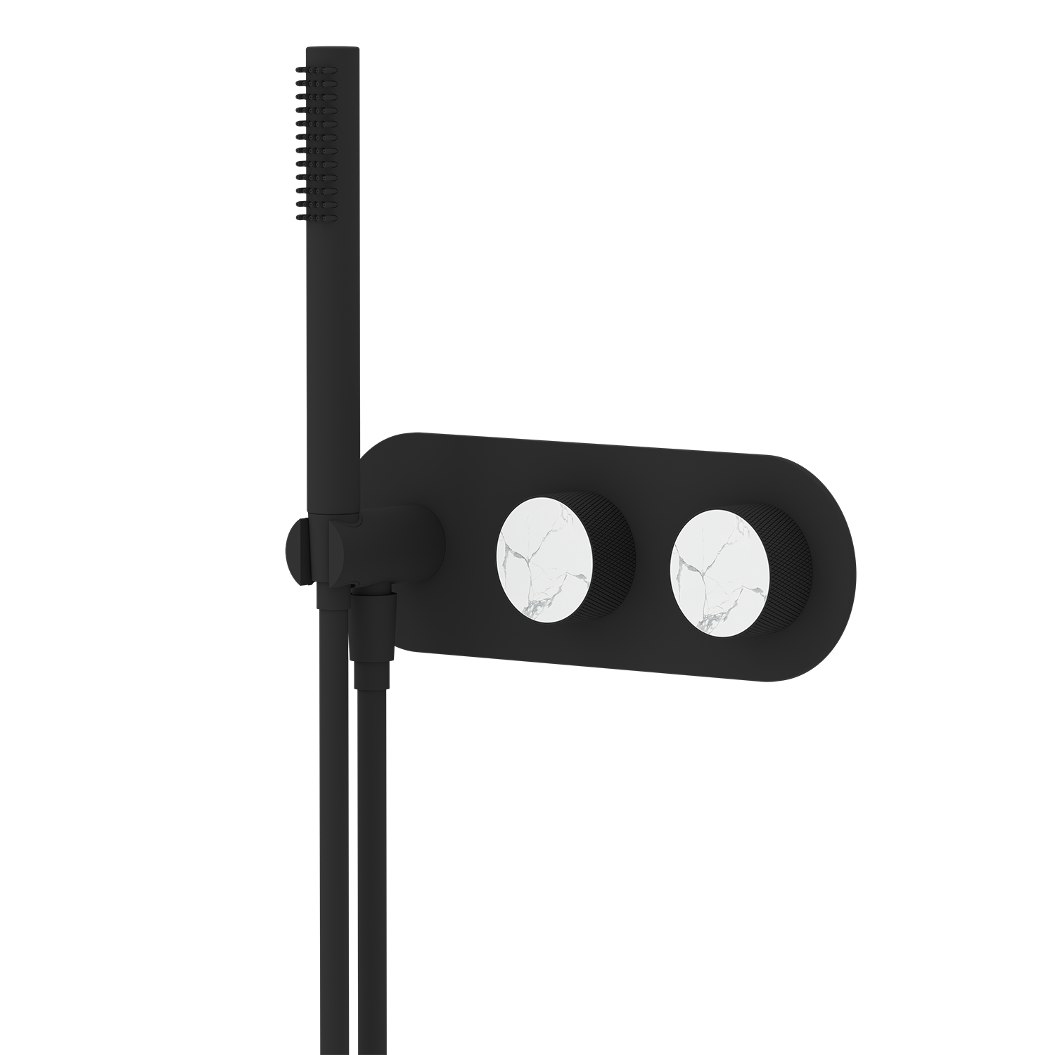 74 Series Sanitary Ware Popular White Marble Shower Faucet System Set 