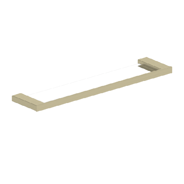 m20 premium brass  glass bathroom hardware set towel rack shelf robe hook-5