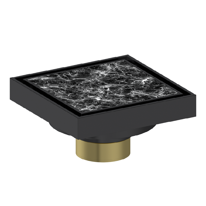 304 Stainless Steel Square Floor Drain with Tile Insert 