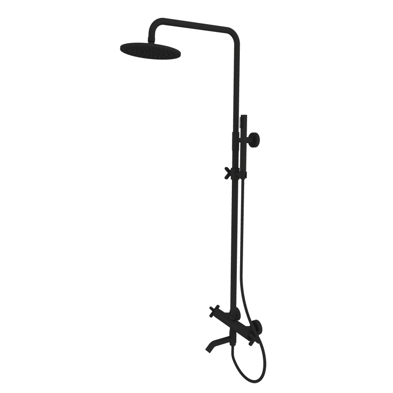 Modern Bathroom X Series Brushed Gold Shower head Set