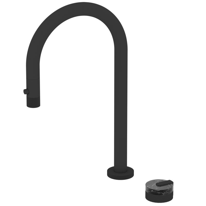 Modern Waterfall OEM ODM Brass Kitchen Faucets High End Pull Out Sprayer Mixer