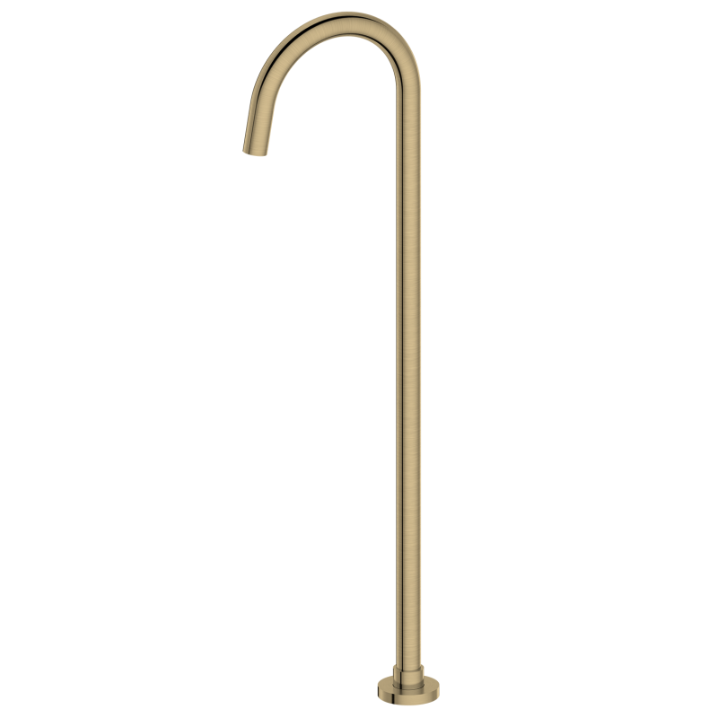 Brushed Gold freestanding floor mount tub faucet bathtub filler