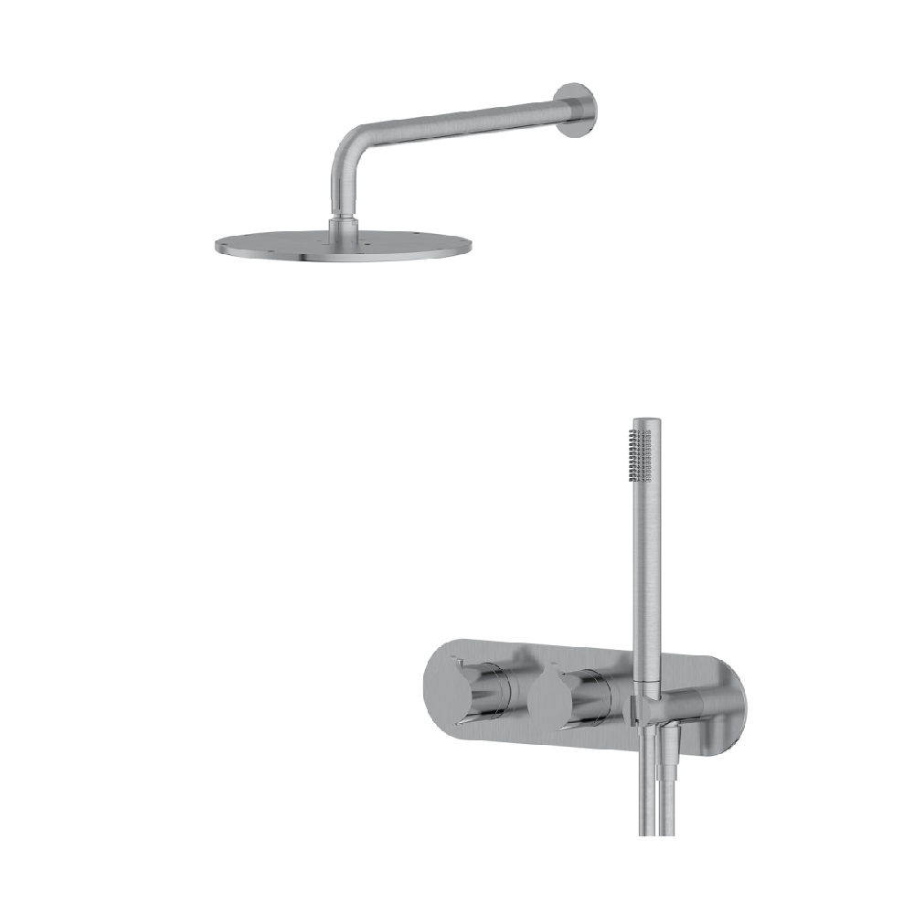 s180 single handle wall mount bathroom vanity sink faucet shower set with shower head-9