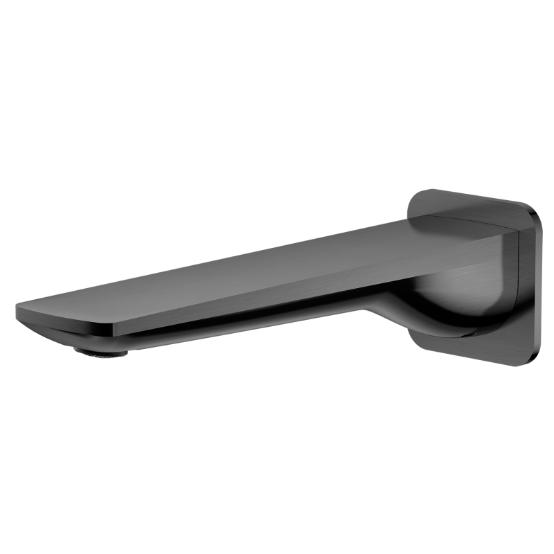 Wall Mounted Gun Metal Grey Bath Tub Spout