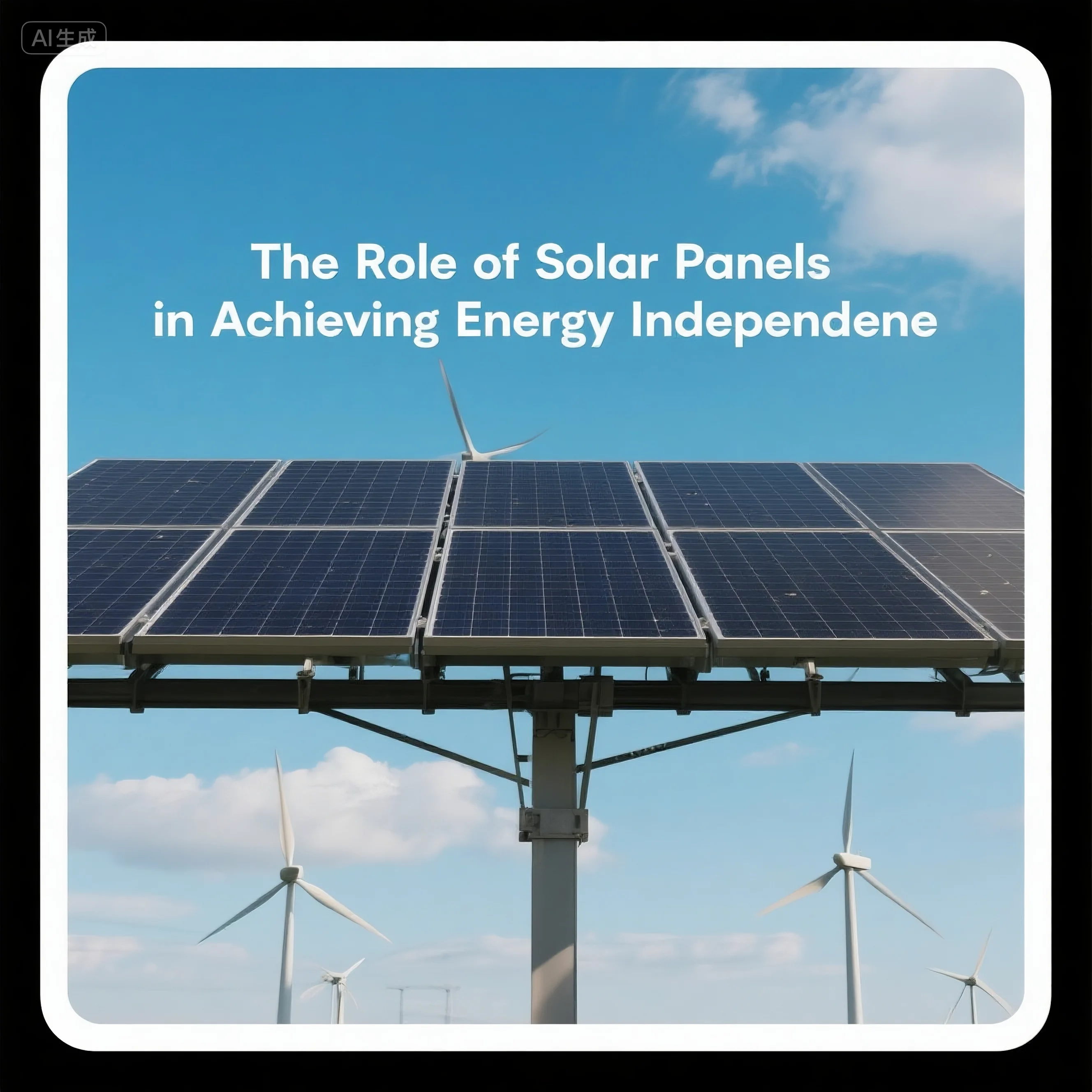 Le rôle des panneaux solaires pour atteindre l'indépendance énergétique