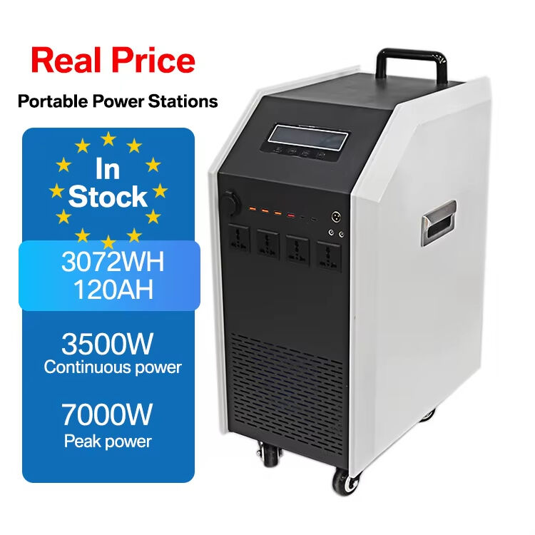 3500W Iron-Case Portable Energy Storage System, 3072WH LiFePO4 Power for Multi-Scene Use
