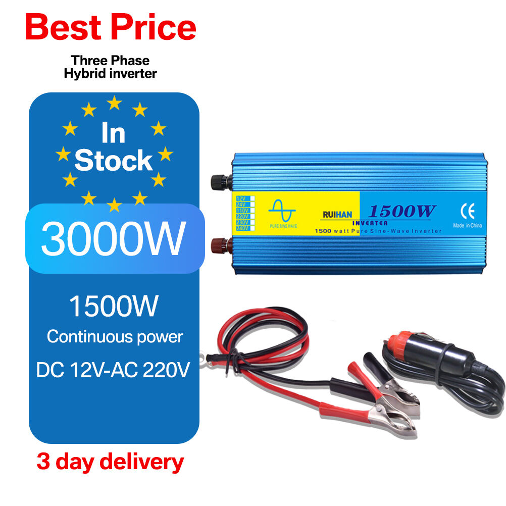 1500W 3000W Sine Wave Inverter Fully Customized Multiple International Plugs Brand Logo Home Use Car Power Inverters