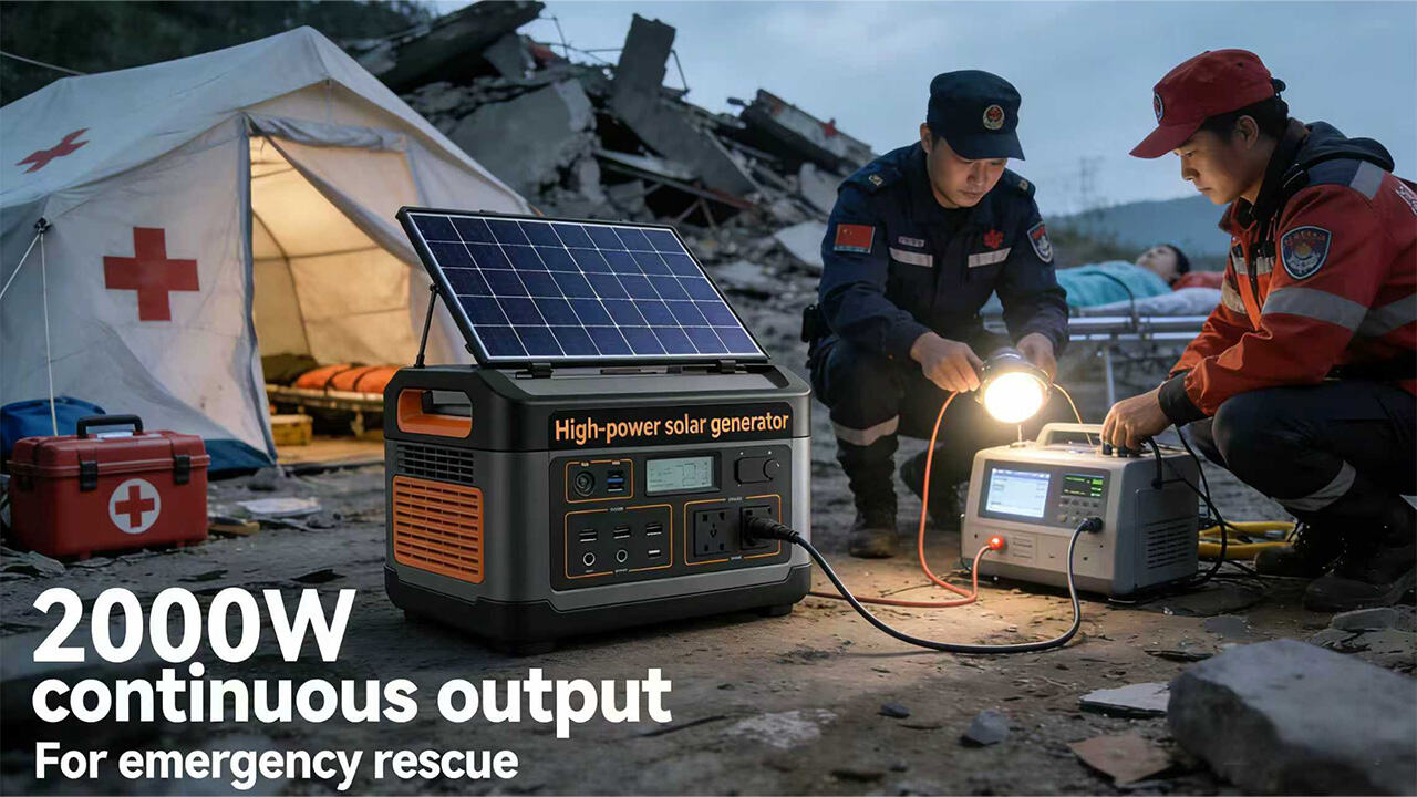 High Power Solar Generators for Emergency Rescue
