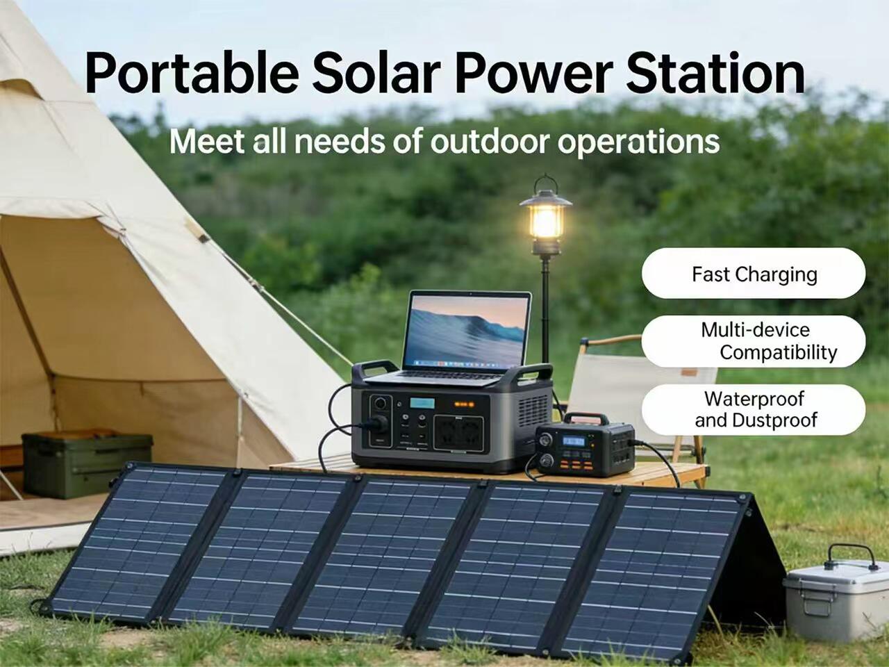 Portable Solar Power Stations for Outdoor Working
