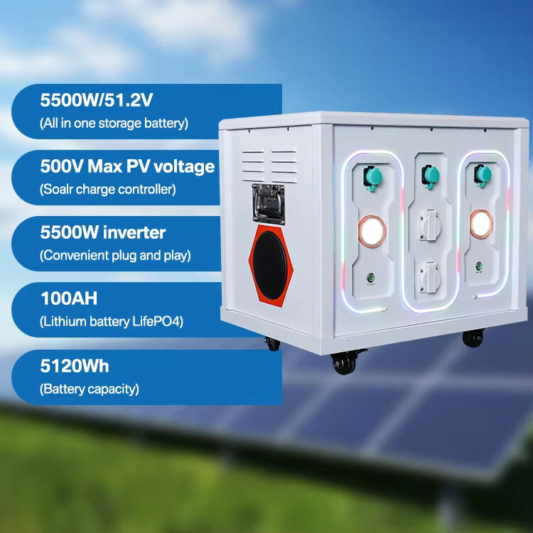 5.5kW 5.12kWh Multifunctional Integrated Home Energy Storage System: Lithium Iron Phosphate Battery Meets Daily Power Needs 🔆🔋