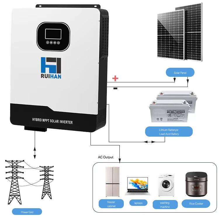 The 10.2KW hybrid solar inverter is a new choice for home energy storage, offering intelligent and efficient compatibility with lithium batteries.