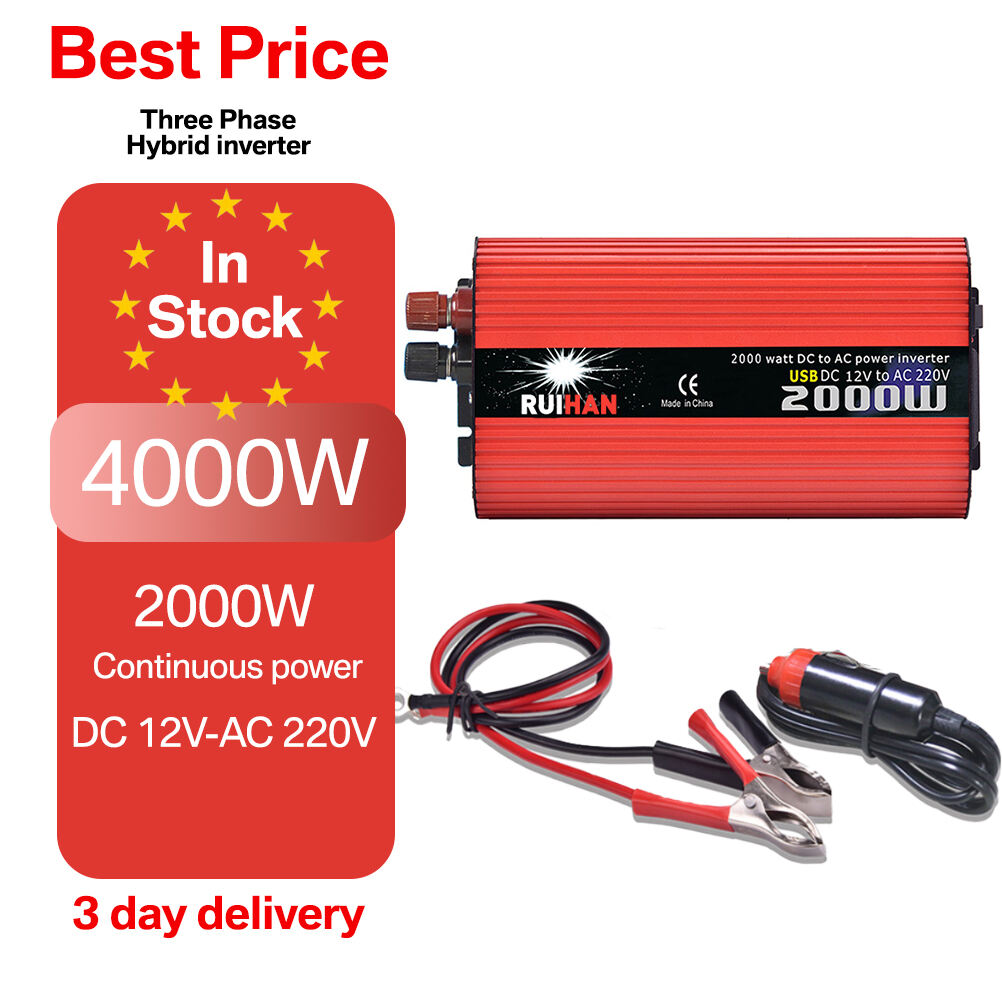 2000W 4000W Car Inverter Dc 12V Modified Sine Wave 24V Ac 110v 240v Converter Car Power Inverter for Home