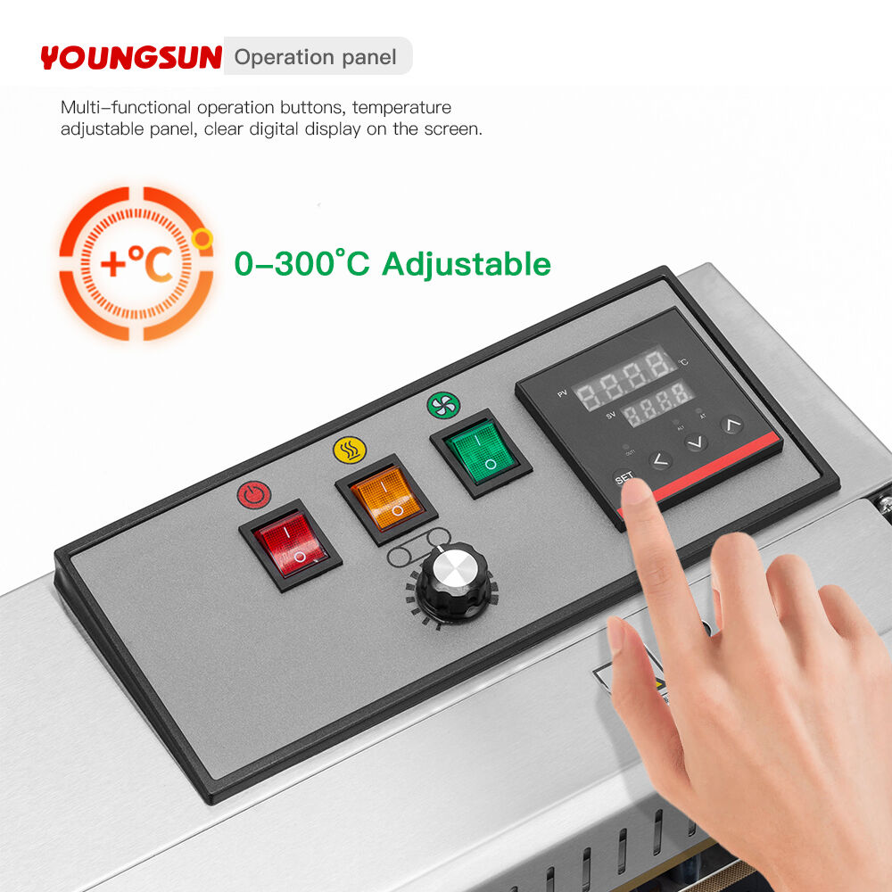 FR-900  Stainless Steel Bag Sealing Machine Heat Sealing Machine Continuous Band Heat Sealing Machines For Food Packaging