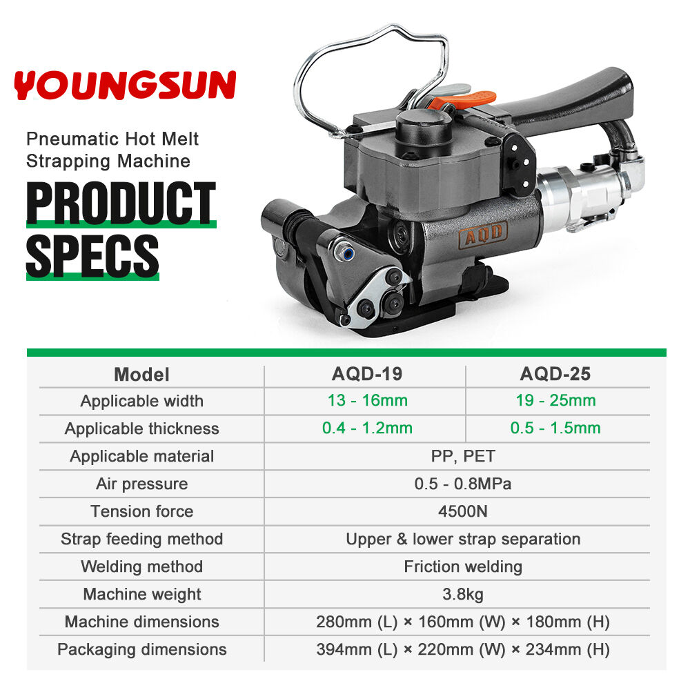 AQD-19 Pneumatic Strapping Machine Box Strapping Machine Carton Strapping Tool Box Strapping Machine Box Packing Machine Strapping Machine Suppliers