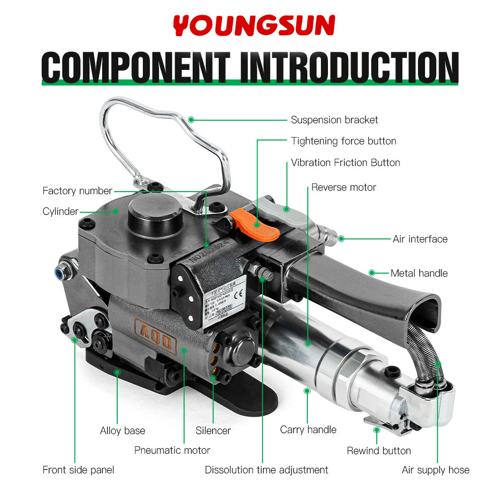 AQD-19 Pneumatic Strapping Machine Box Strapping Machine Carton Strapping Tool Box Strapping Machine Box Packing Machine Strapping Machine Suppliers