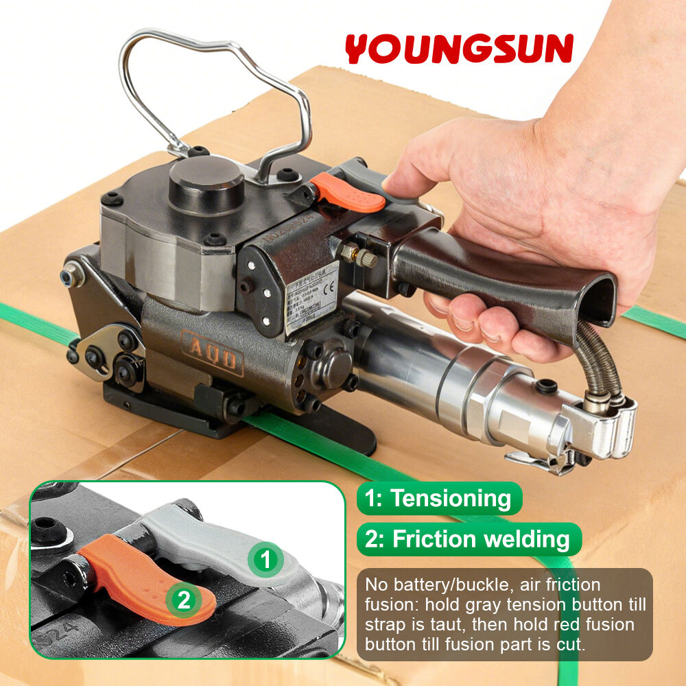 AQD-19 Pneumatic Strapping Machine Box Strapping Machine Carton Strapping Tool Box Strapping Machine Box Packing Machine Strapping Machine Suppliers