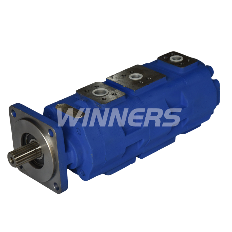 Hydraulic Gear Pump 2025 Hot Sale Hydraulic Pump GHP Series Three Sections Pump Hydraulic Gear Pump JHP100/63/40 Made in China  Customizable