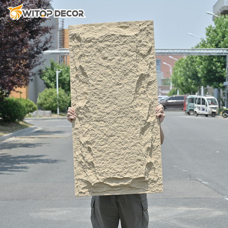 PU stone: Is it lighter than real stone for walls?