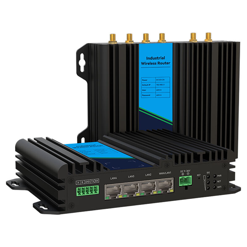 Router Industrial 5G, 4GE, RS232, RS485, WIFI6, SRI821