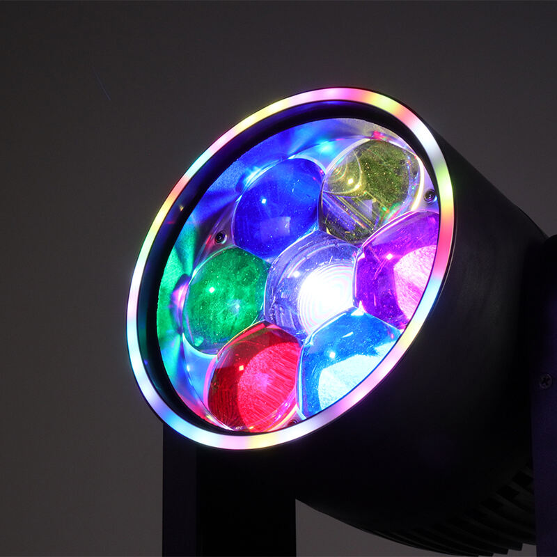 Mini 7×60W Bee  Eye Moving Light With Ring