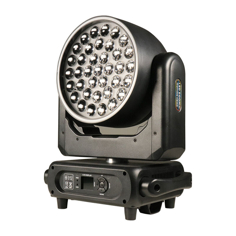 AICPOSE 37×15W Zoom Wash Moving Light With Ring