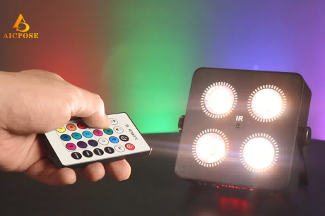 Four Mini Battery Par Lamps