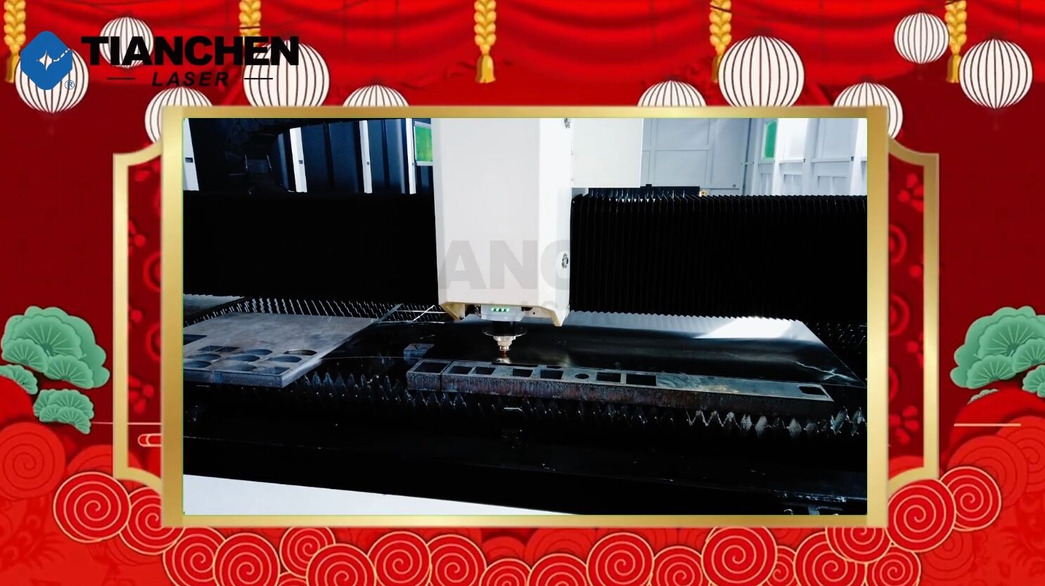Laser cutting：Chinese unar New Year lanterns