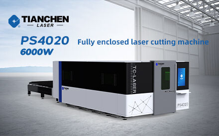 PS4020 Laserschneider mit intelligenter Staubentfernung und Austauschtisch im vollen Betrieb