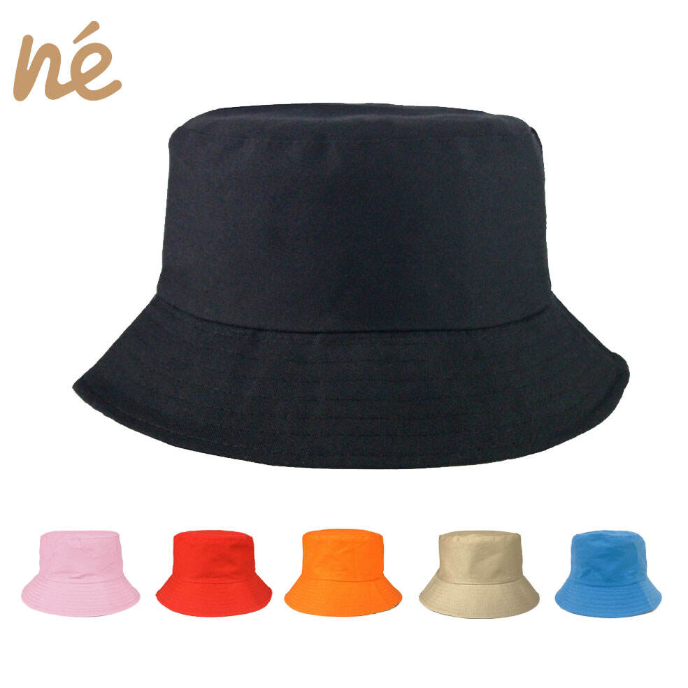 Custom Logo Reversible Bucket Beach Sun Cap Kids Women Men Fisherman Hat Plain Bulk Print Embroidered Cotton Bucket Hat
