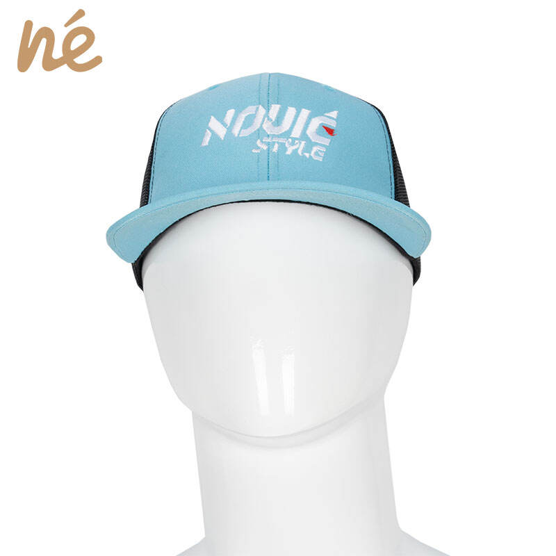 Custom Embroidered Logo Trucker Hat – Flat Brim Mesh Cap
