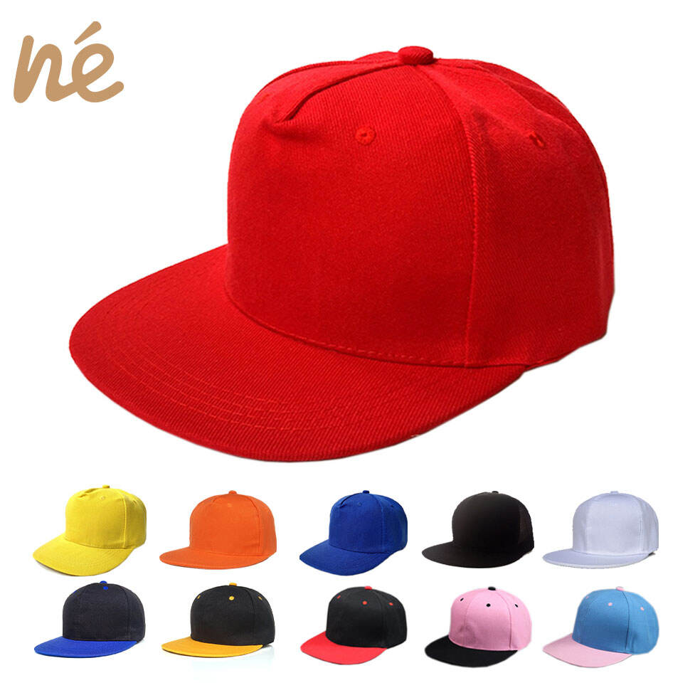 Atacado - Bonés Personalizados de 6 Painéis com Bordado Suave, Pala Plana, Estilo Vintage, Unissex, Esportivo, Basquete, Beisebol, Ajuste Perfeito com Fechamento por Snapback