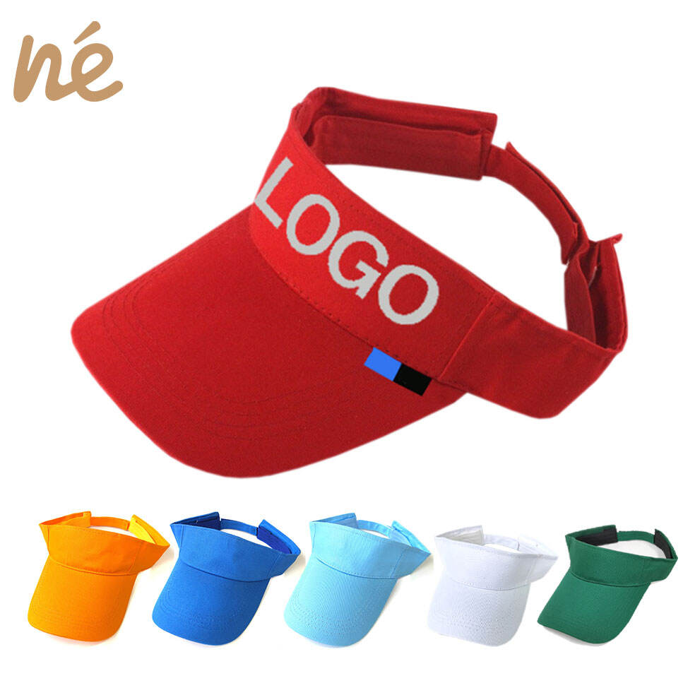 High Quality Custom Design 100% Cotton Hiking Sports Running Visor Cap