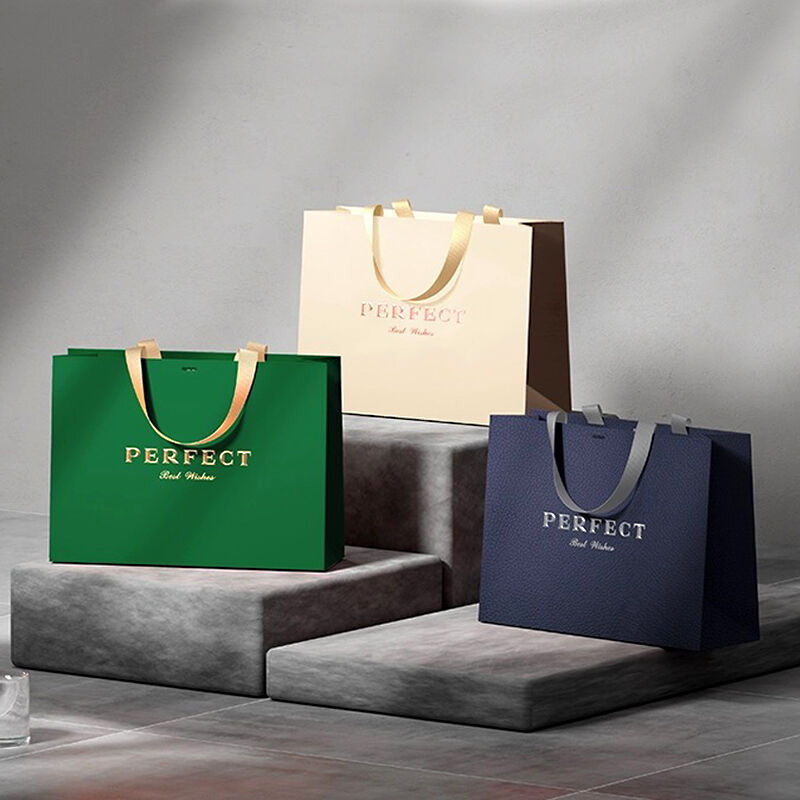 How are paper gift bags customized for branding requirements?