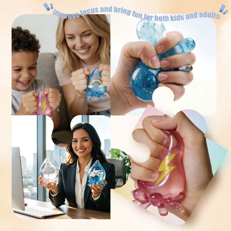 Water Drop Soft Tpr Hot Sale Stress Cute Wholesale rare Sensory Custom Squishy Toy with Box