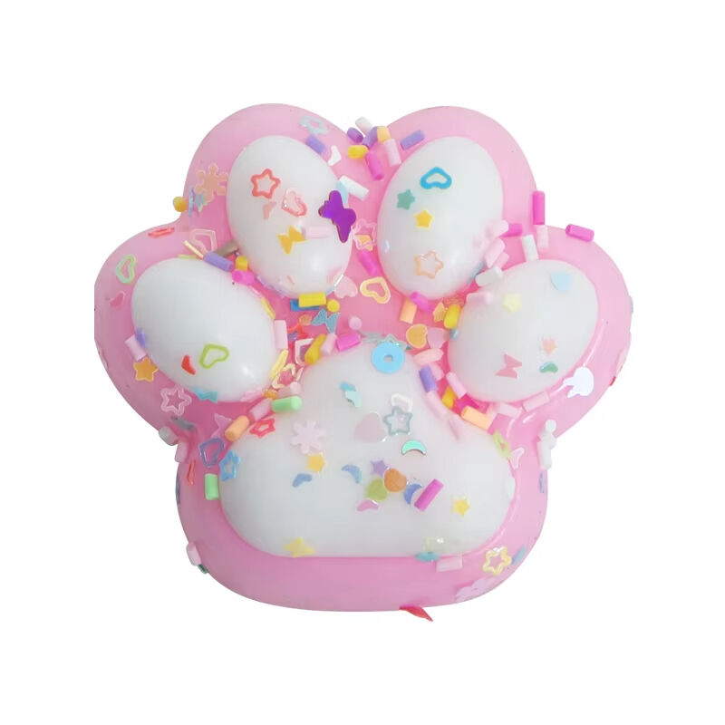 New Arrival Pinch Family Squishy Cat Paw Squishy Quiet Fidget Toys TPR Cat Paw Mochi Squishy